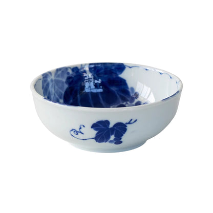 Bol Minoyaki motif raisin peint à la main