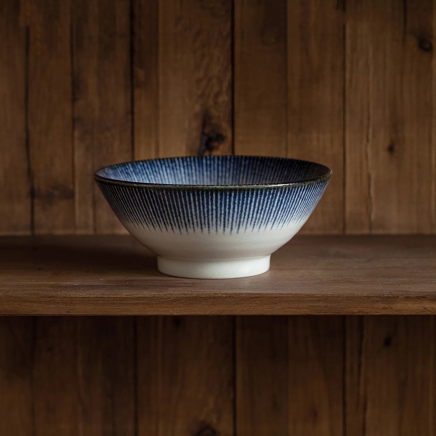 Bol à ramen japonais Hatsuichi motif jūso bleu