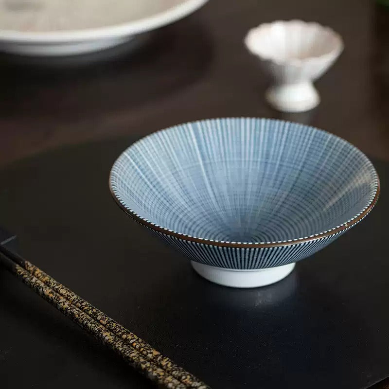 Bol à ramen Arita-yaki sous émail style kasa