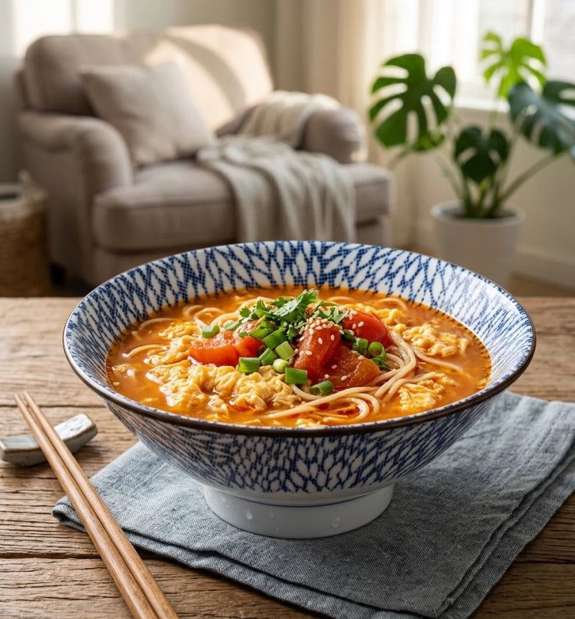 Bol à ramen Arita-yaki sous émail style kasa