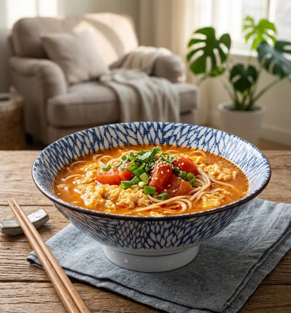 Bol à ramen Arita-yaki sous émail style kasa