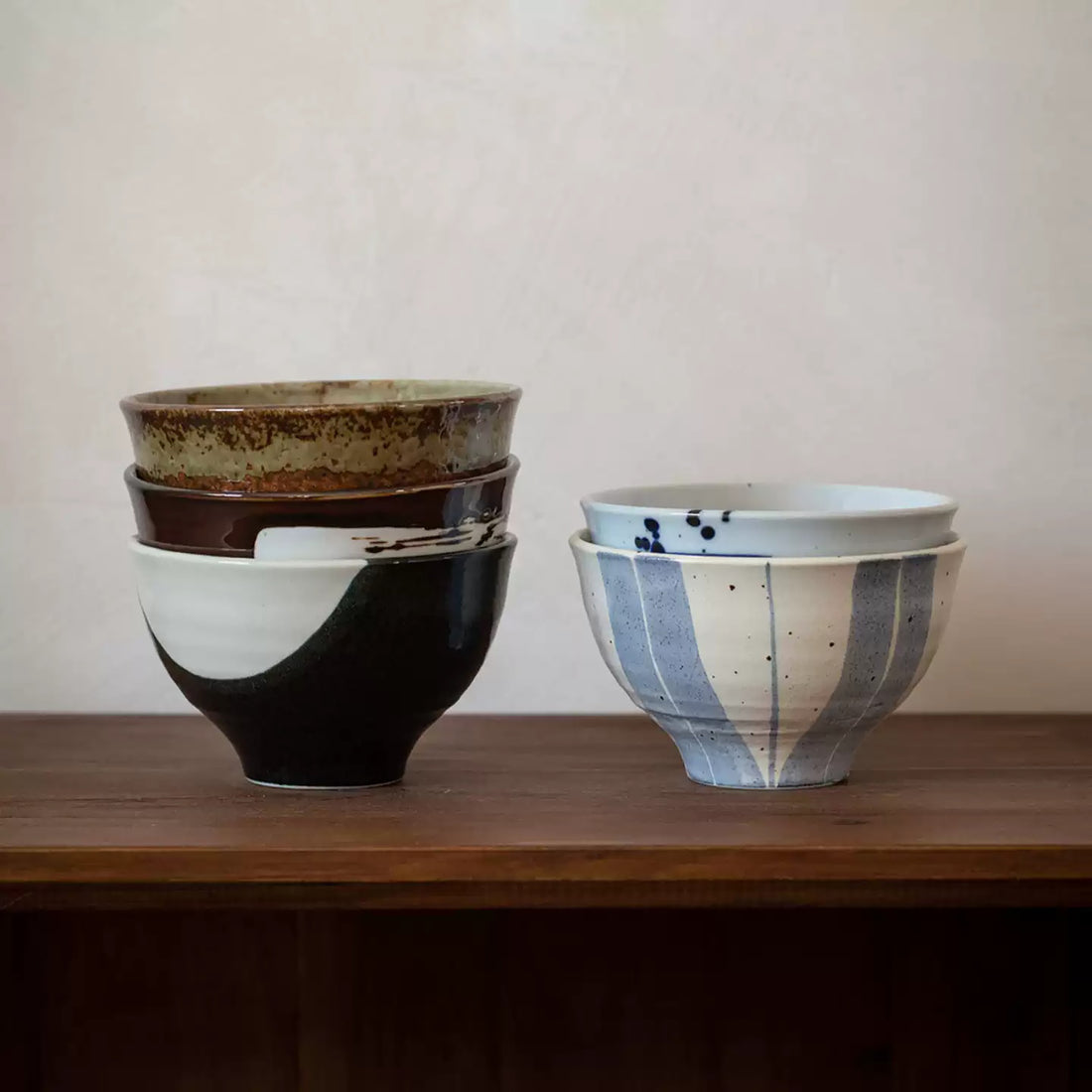 Bol japonais Hatsuichi décor soufflé sumi-e en porcelaine