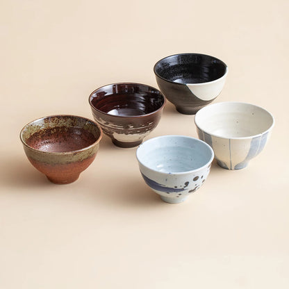 Bol japonais Hatsuichi décor soufflé sumi-e en porcelaine