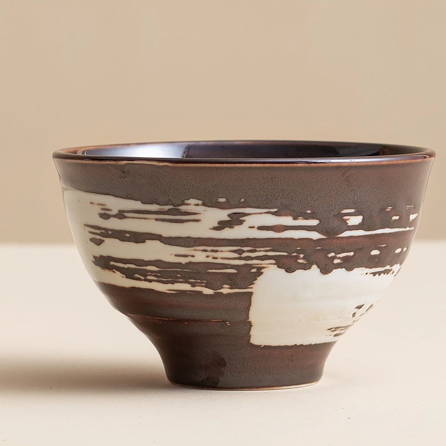 Bol japonais Hatsuichi décor soufflé sumi-e en porcelaine