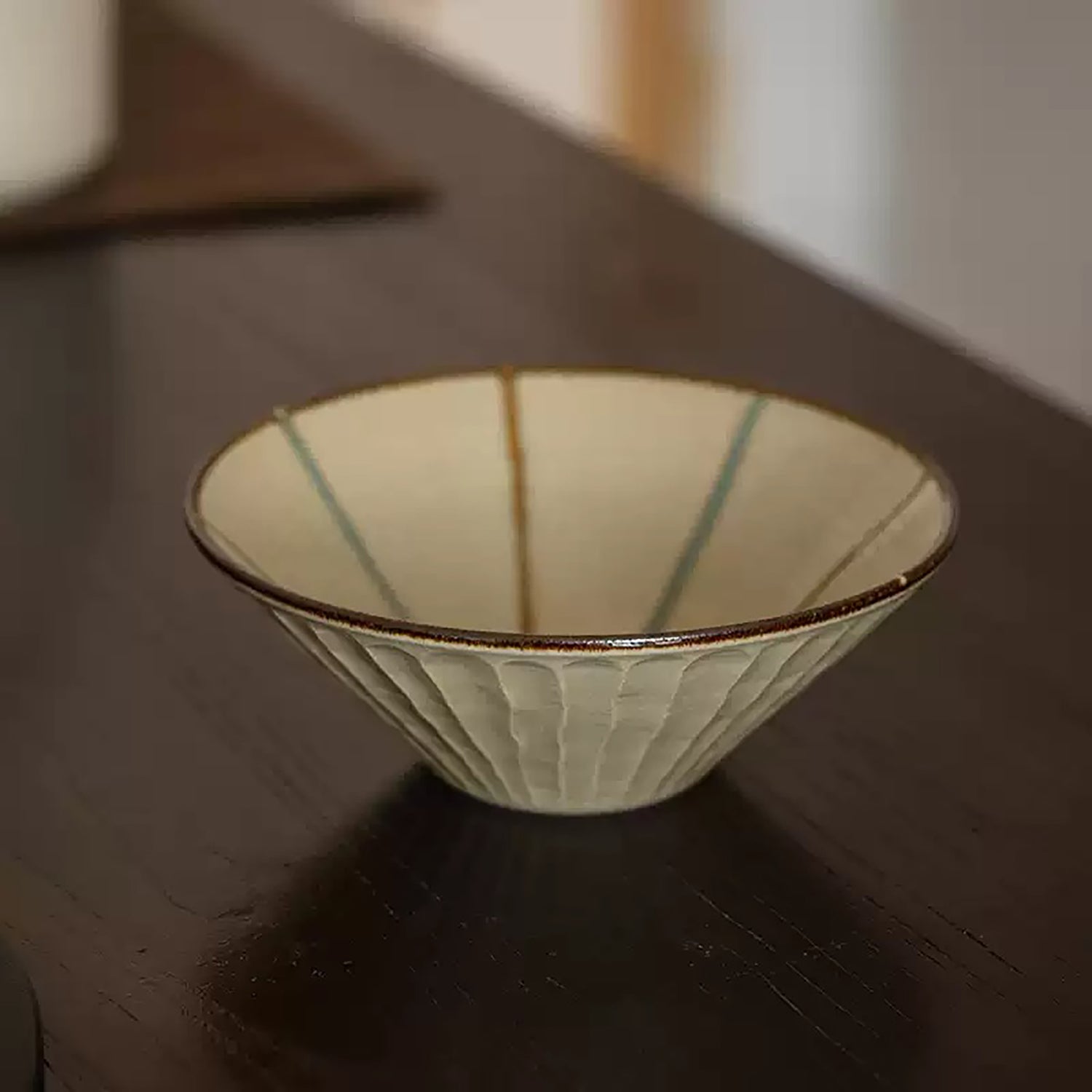 Bol à ramen Minoyaki vintage forme conique évasée