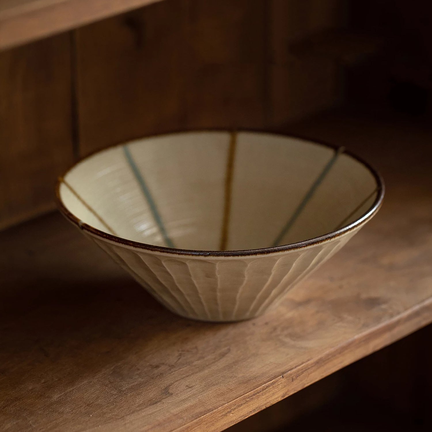 Bol à ramen Minoyaki vintage forme conique évasée