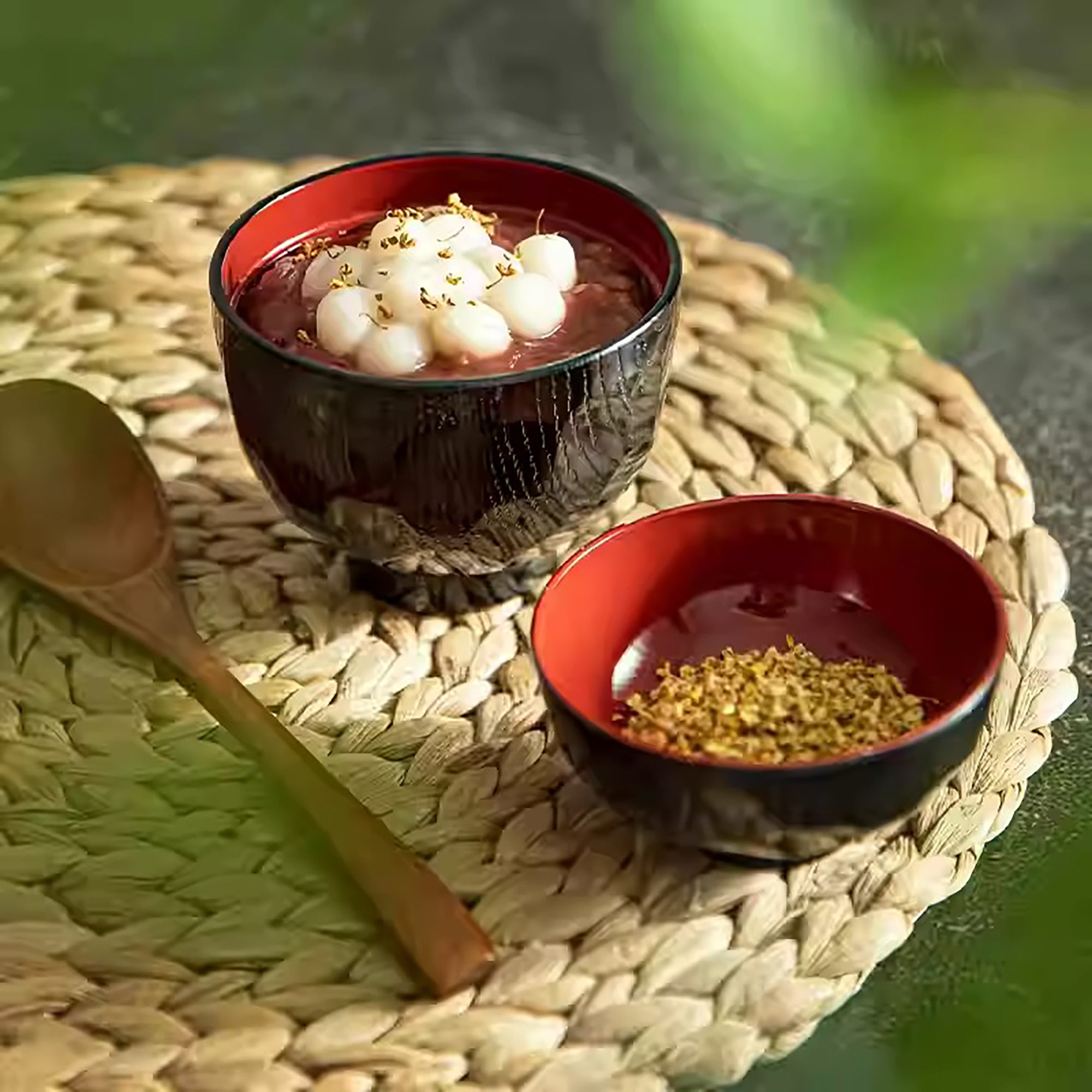 Bol à soupe Style laqué Yamanaka avec couvercle 