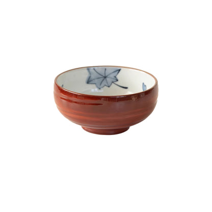 Set de bols ronds Aritayaki bleu et rouge