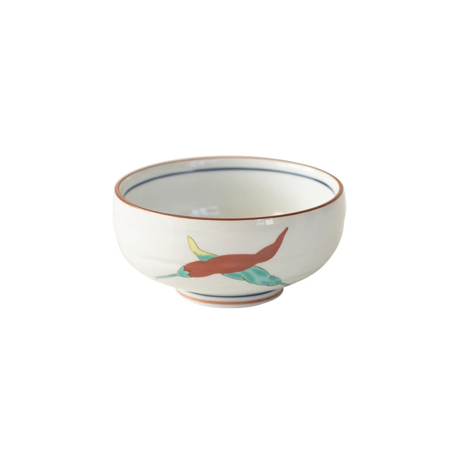 Set de bols ronds Aritayaki bleu et rouge