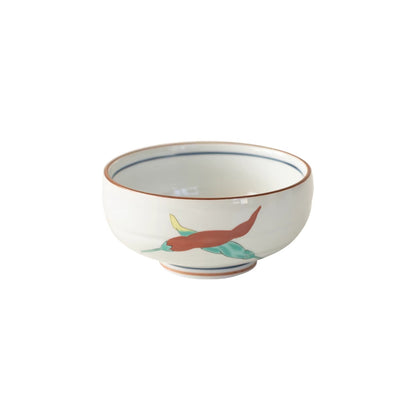Set de bols ronds Aritayaki bleu et rouge