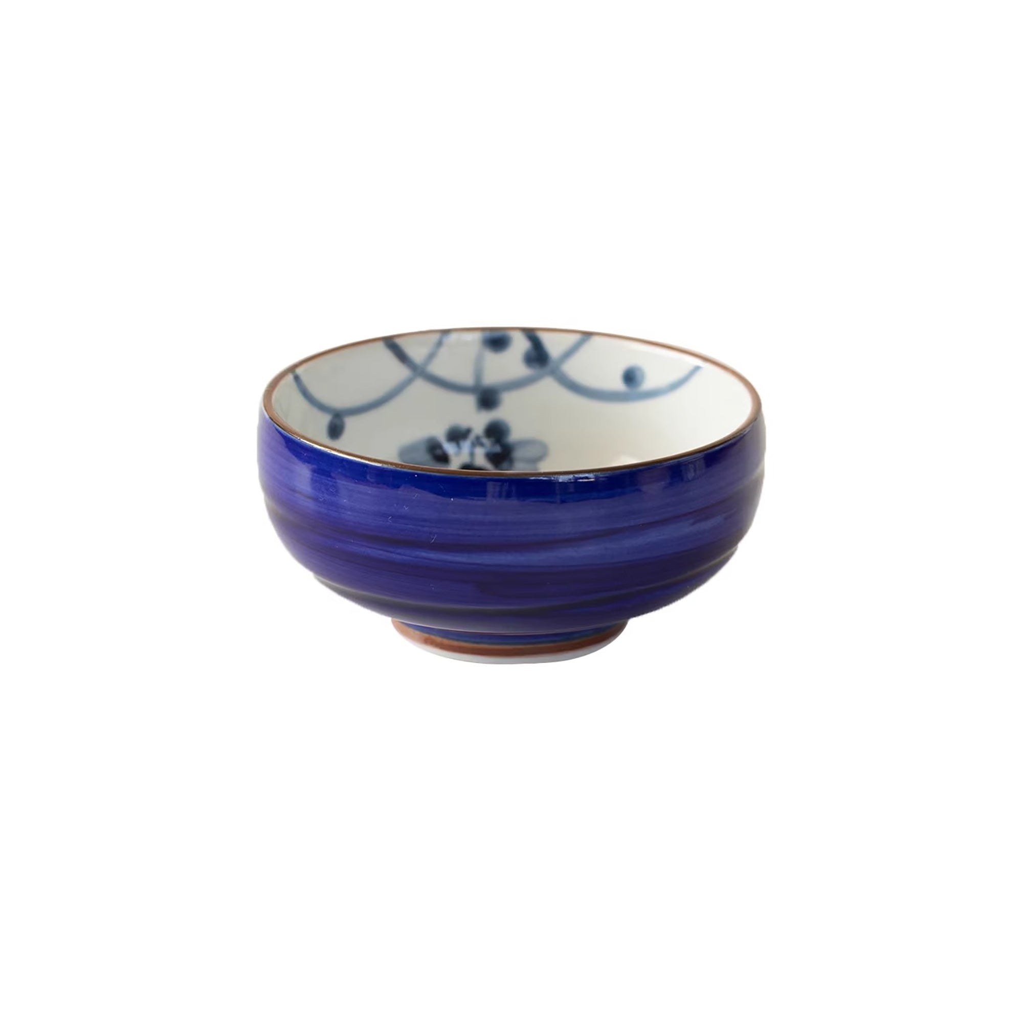Set de bols ronds Aritayaki bleu et rouge