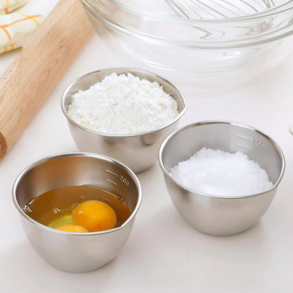 Set de bols de cuisine inoxydable Shimomura avec bec verseur et graduations