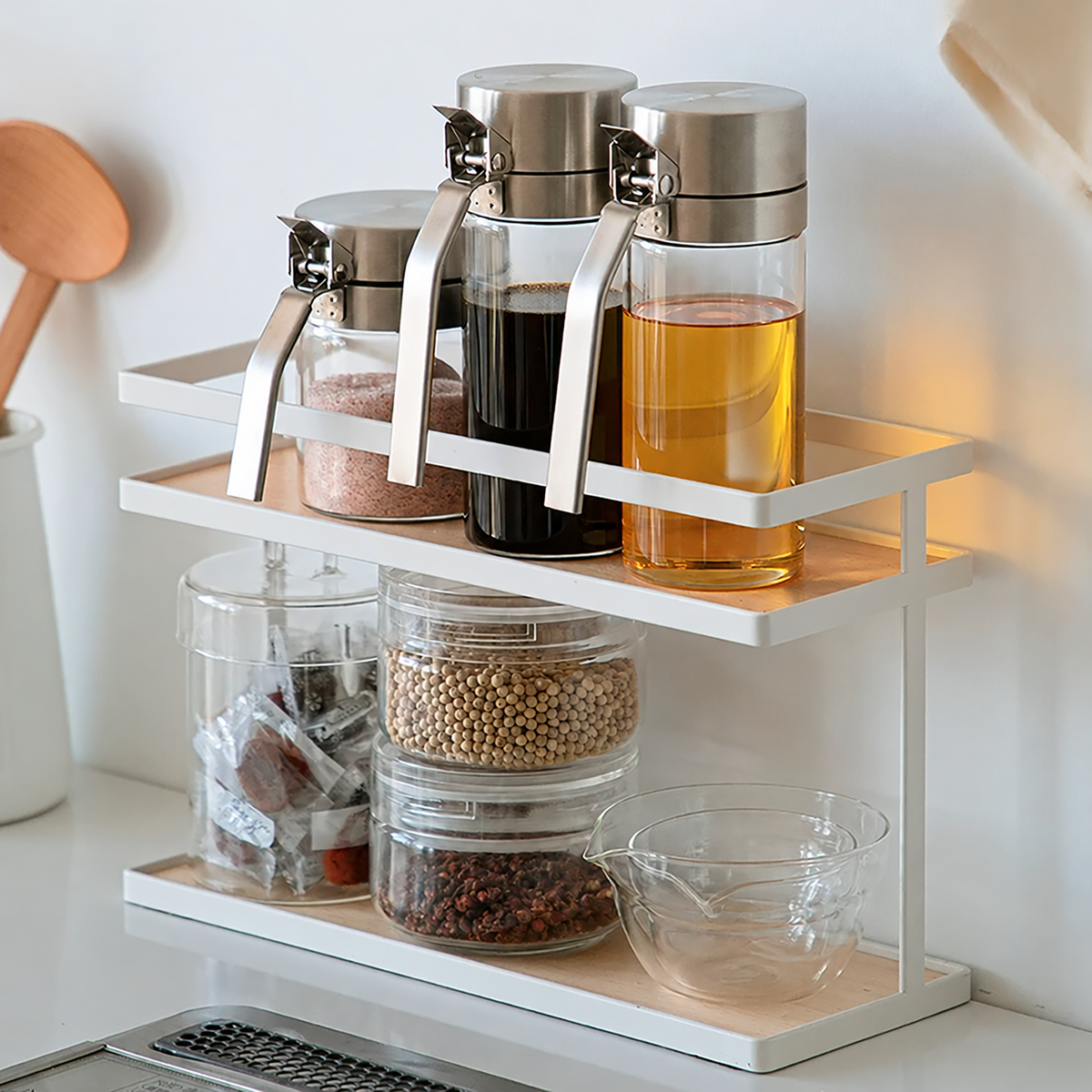 Bouteille à huile japonaise SHIMOYAMA en verre borosilicate 