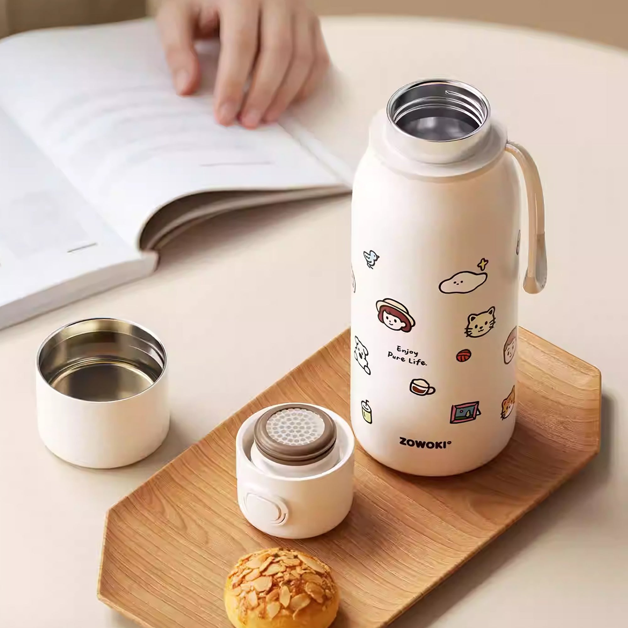 Bouteille isotherme inox avec filtre intégré