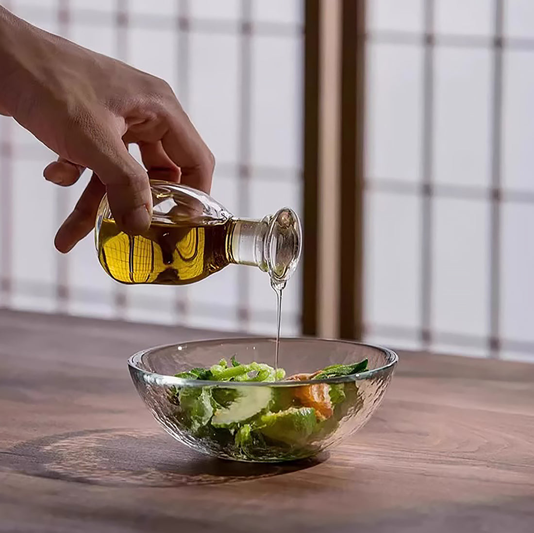 Bouteille à sauce en verre Hirota