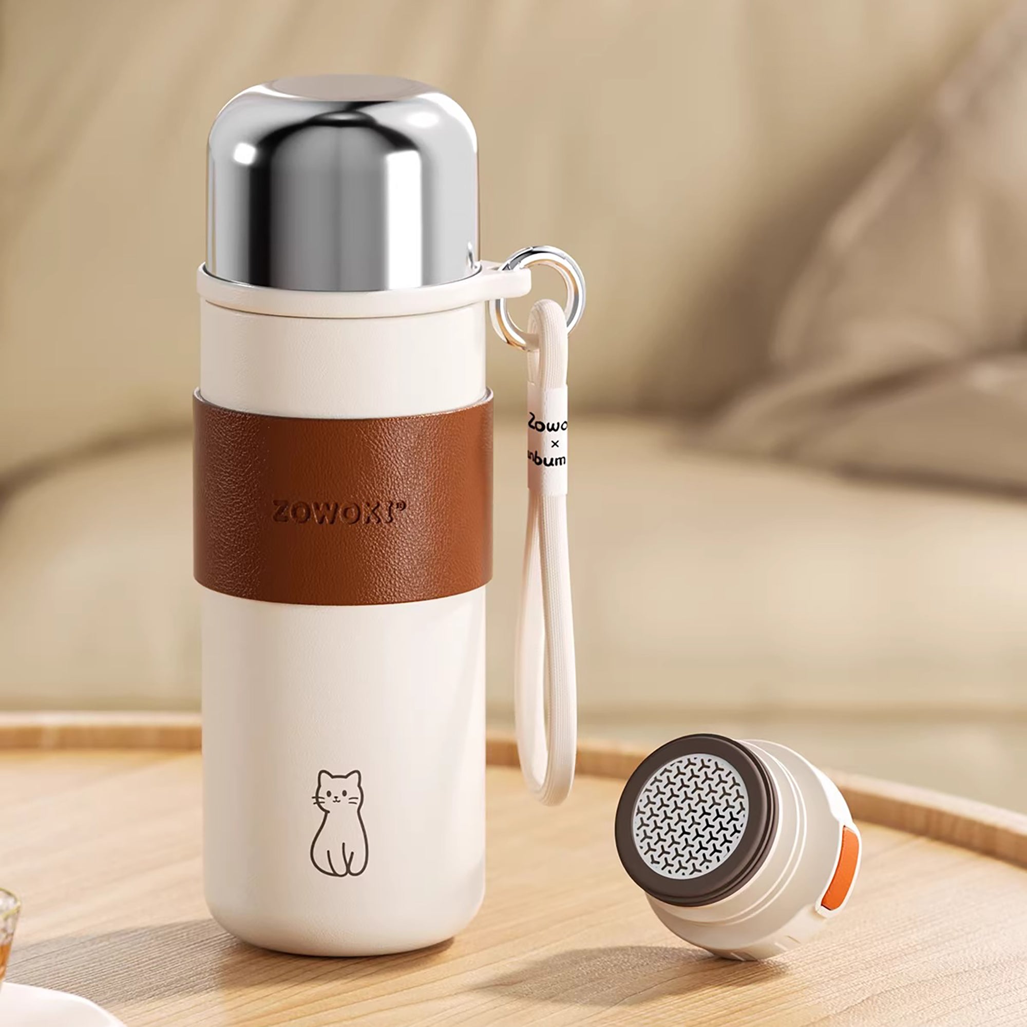 Bouteille isotherme 316 inox avec filtre intégré