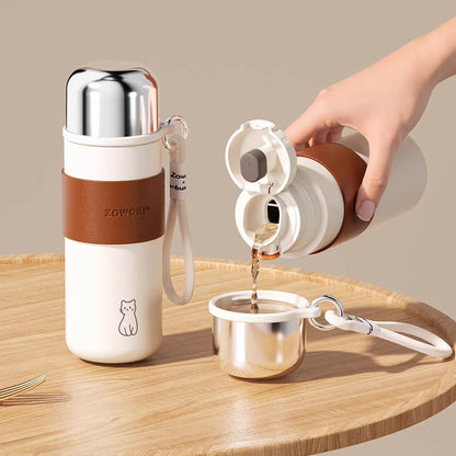 Bouteille isotherme 316 inox avec filtre intégré