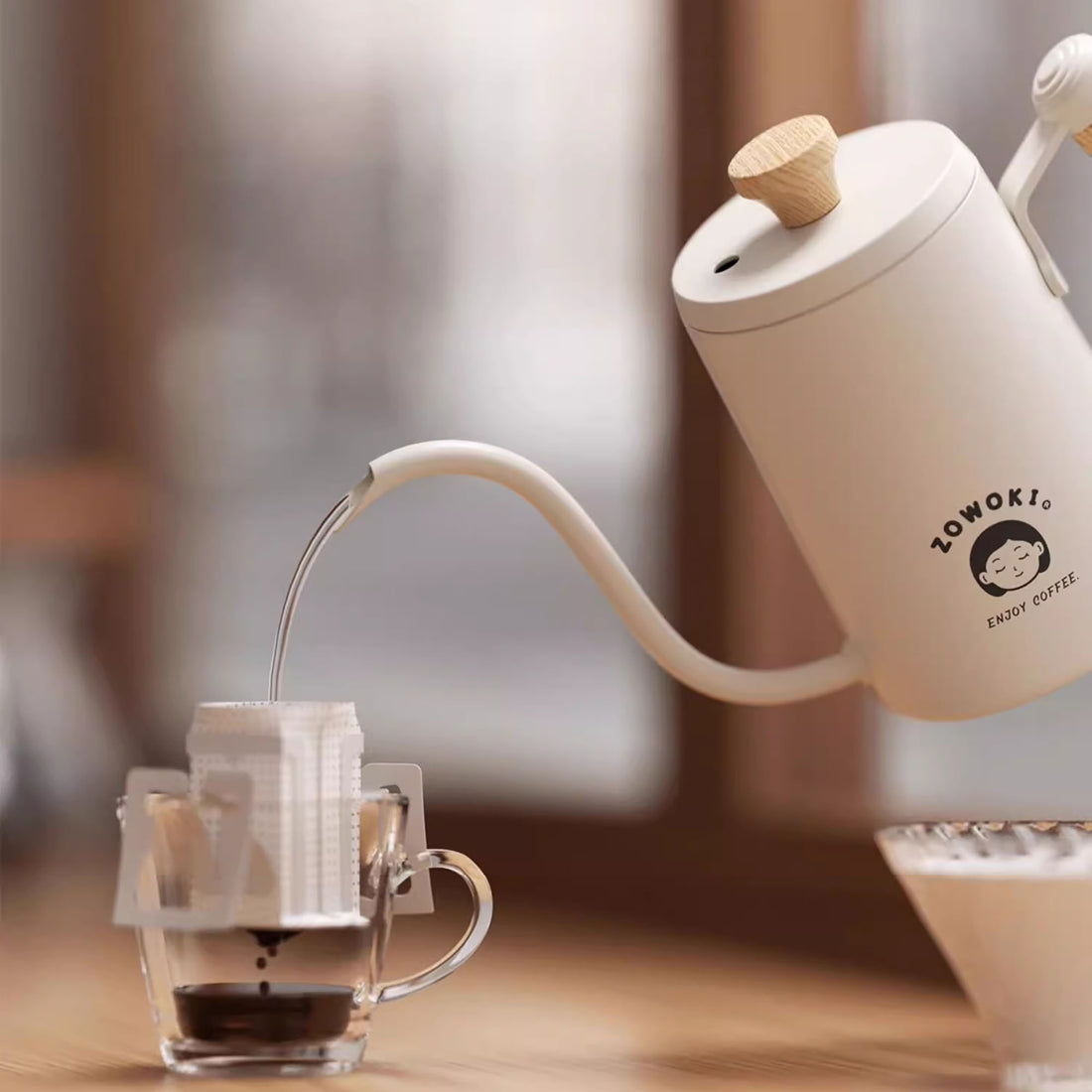 Cafetière Moka au Design Minimaliste Japonais