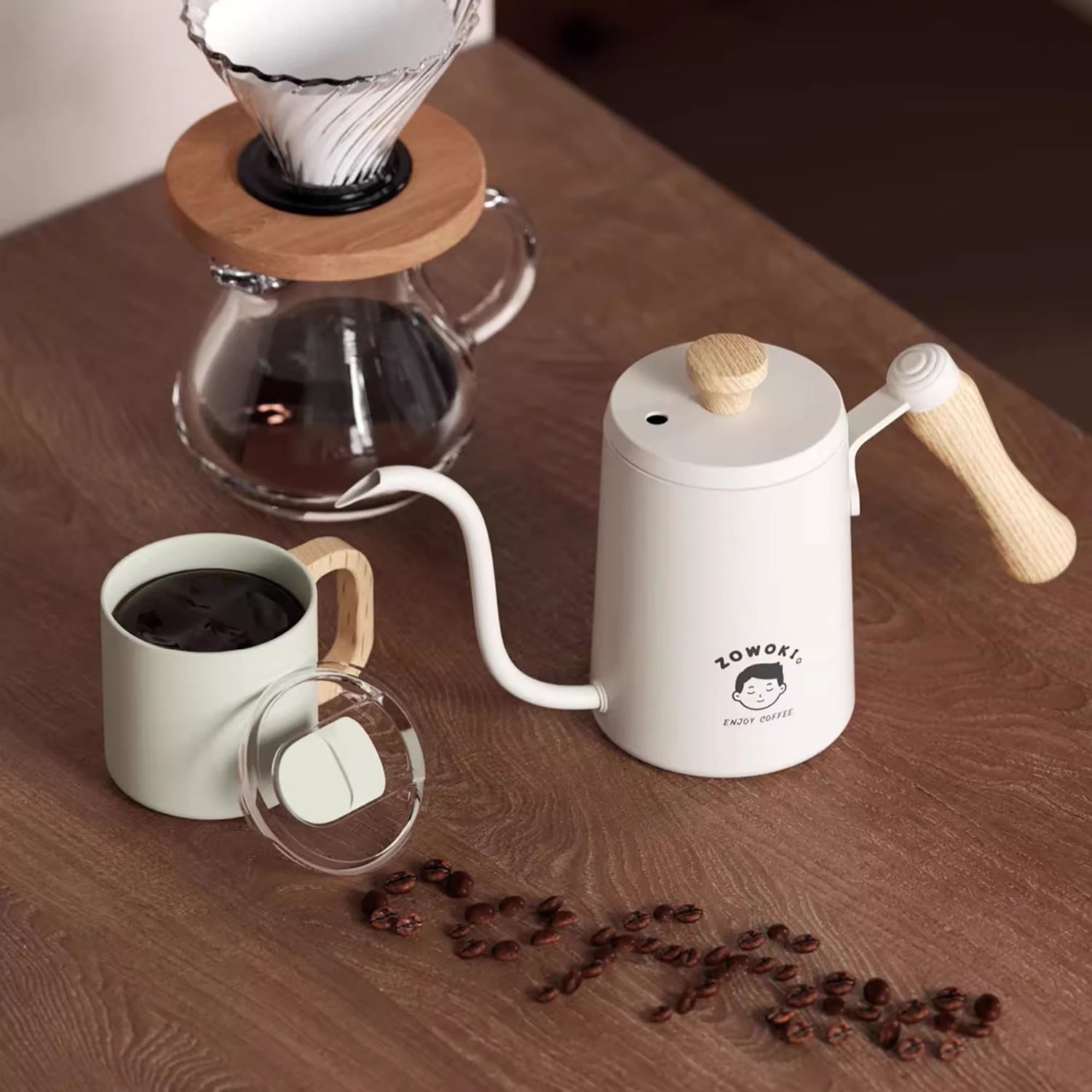 Cafetière Moka au Design Minimaliste Japonais