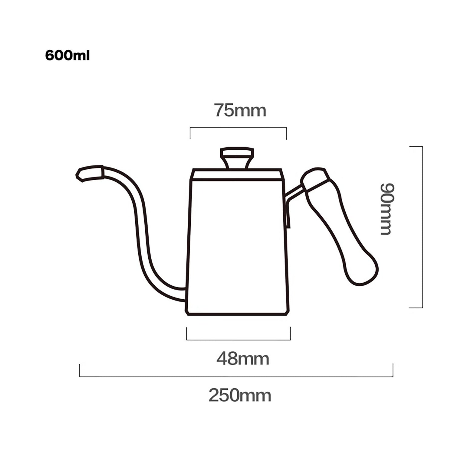 Cafetière Moka au Design Minimaliste Japonais