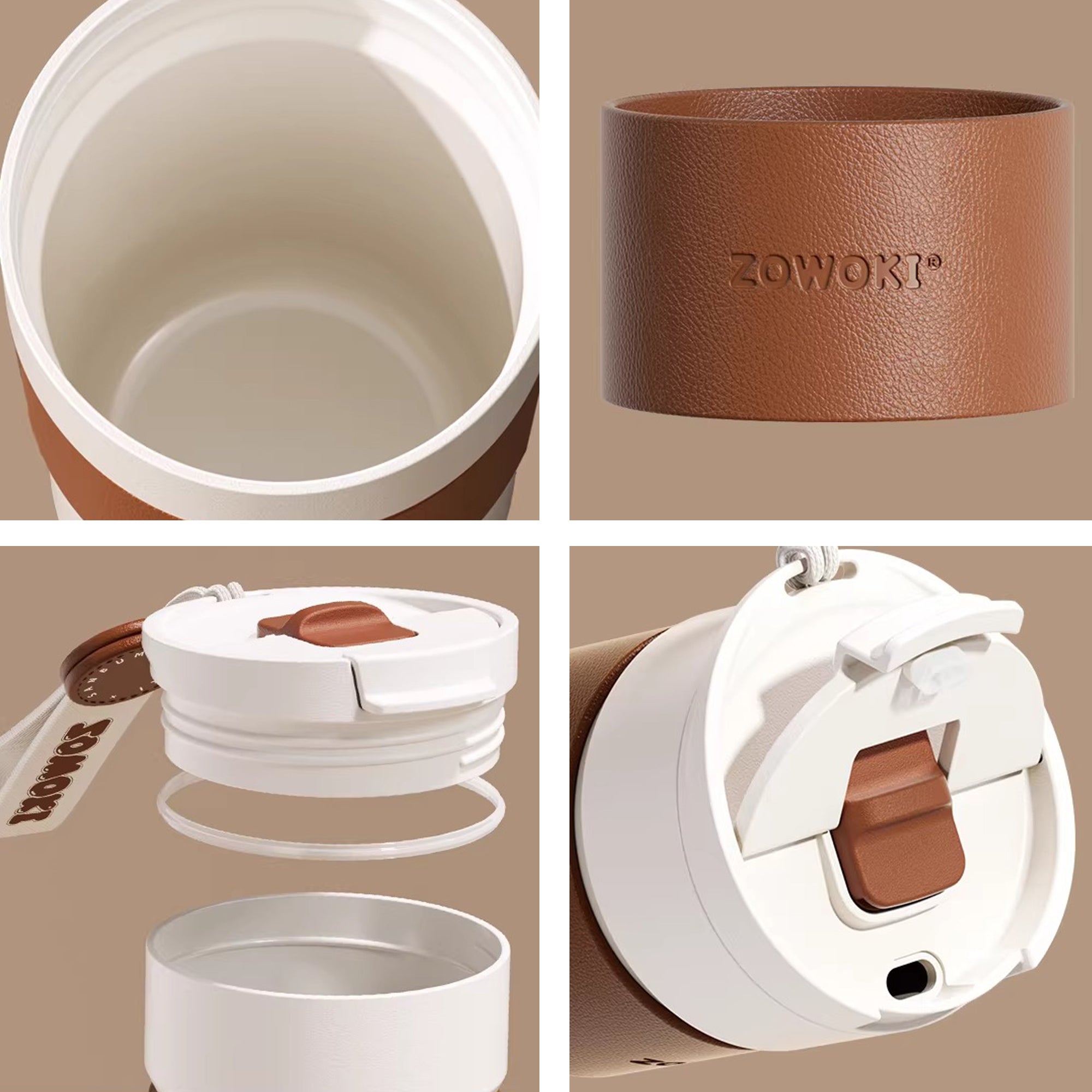 Bouteille isotherme à intérieur céramique portable