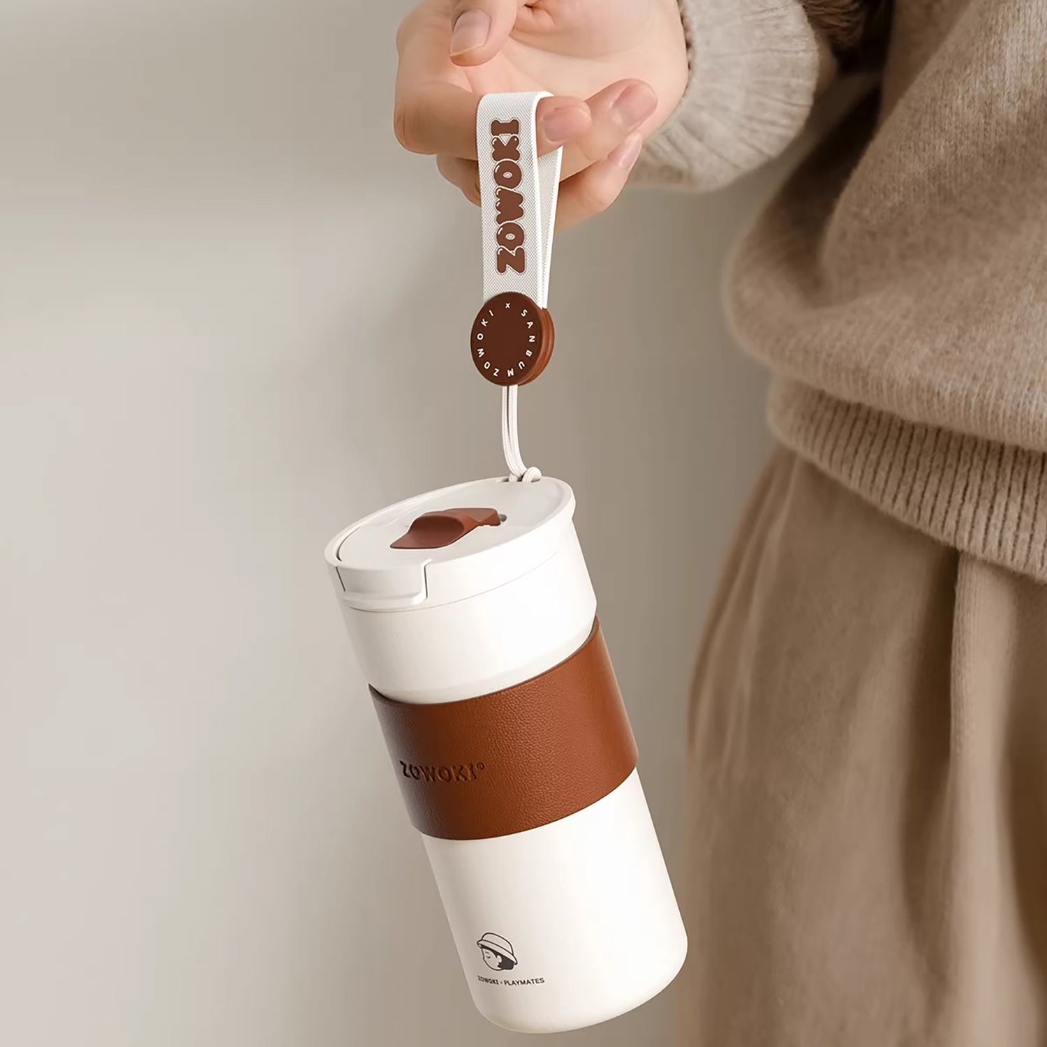 Bouteille isotherme à intérieur céramique portable