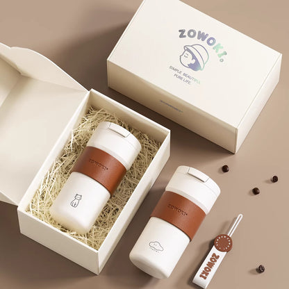 Bouteille isotherme à intérieur céramique portable