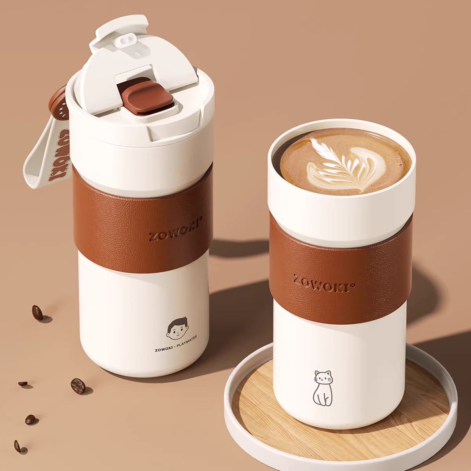 Bouteille isotherme à intérieur céramique portable