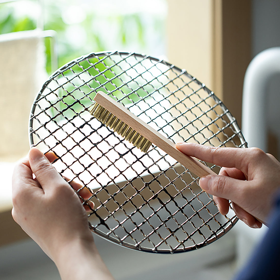 Brosse de nettoyage pour grille de barbecue Shimoyama