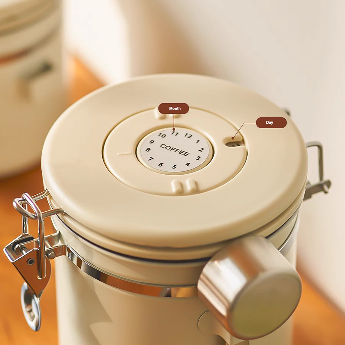 Boîte hermétique pour café en grains