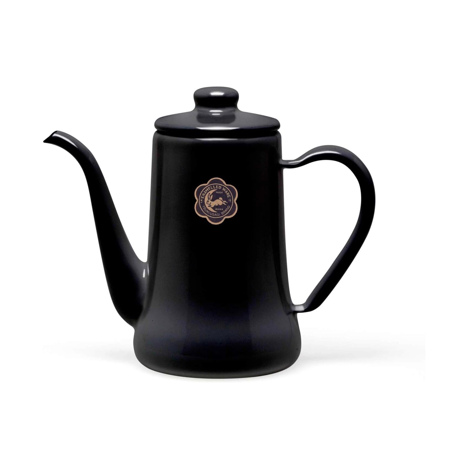 Bouilloire Cafetière japonaise en émail Noda modèle Tsuki Usagi