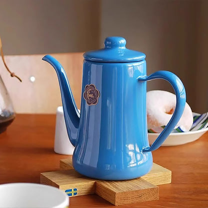 Bouilloire Cafetière japonaise en émail Noda modèle Tsuki Usagi