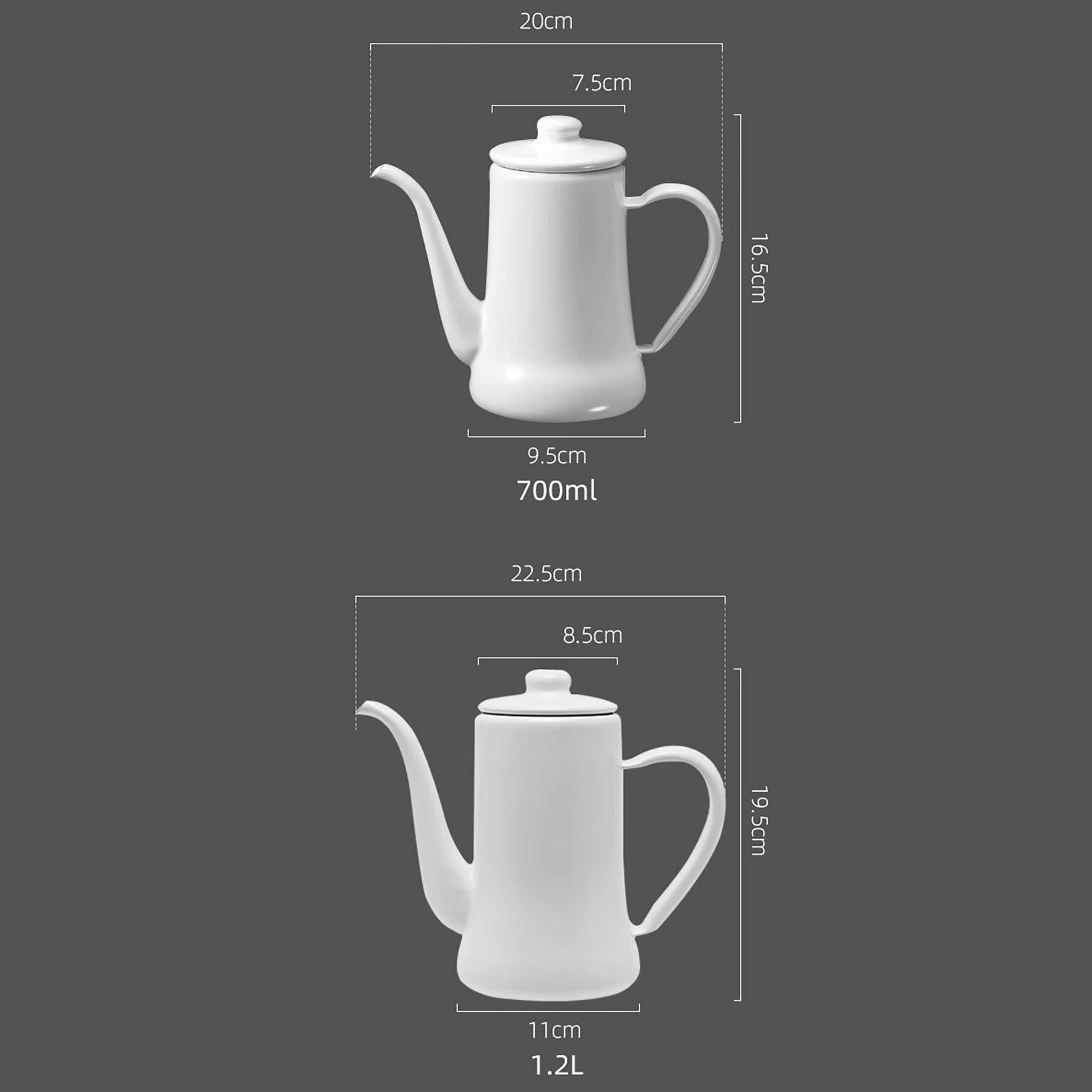 Bouilloire Cafetière japonaise en émail Noda modèle Tsuki Usagi