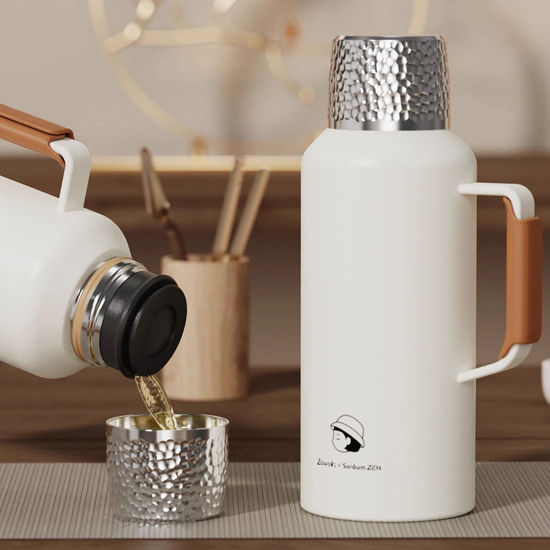 Grande Carafe Isotherme en Style minimaliste Japonais