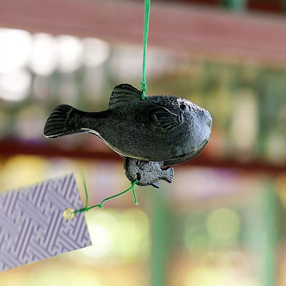 Carillon Poisson globe en fonte Nambu