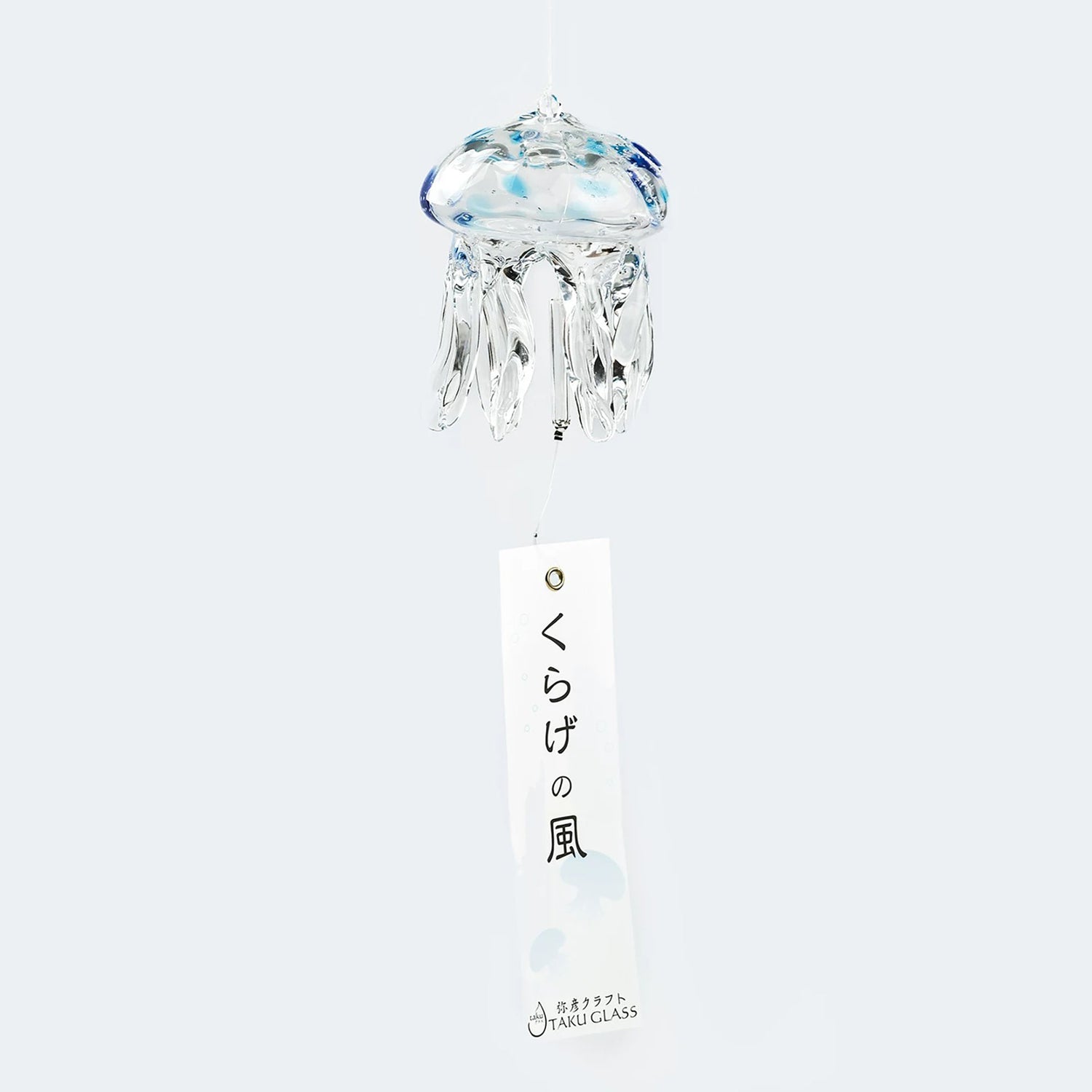 Carillon japonais TAKU GLASS en verre soufflé forme Méduse