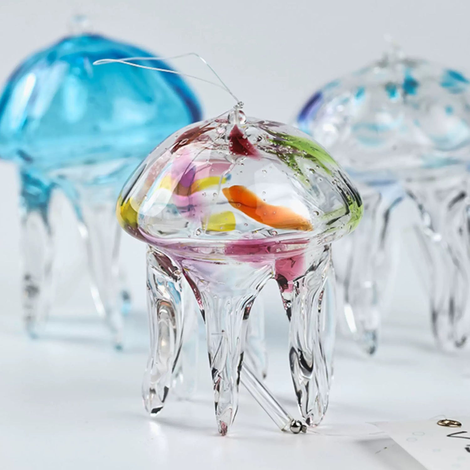 Carillon japonais TAKU GLASS en verre soufflé forme Méduse