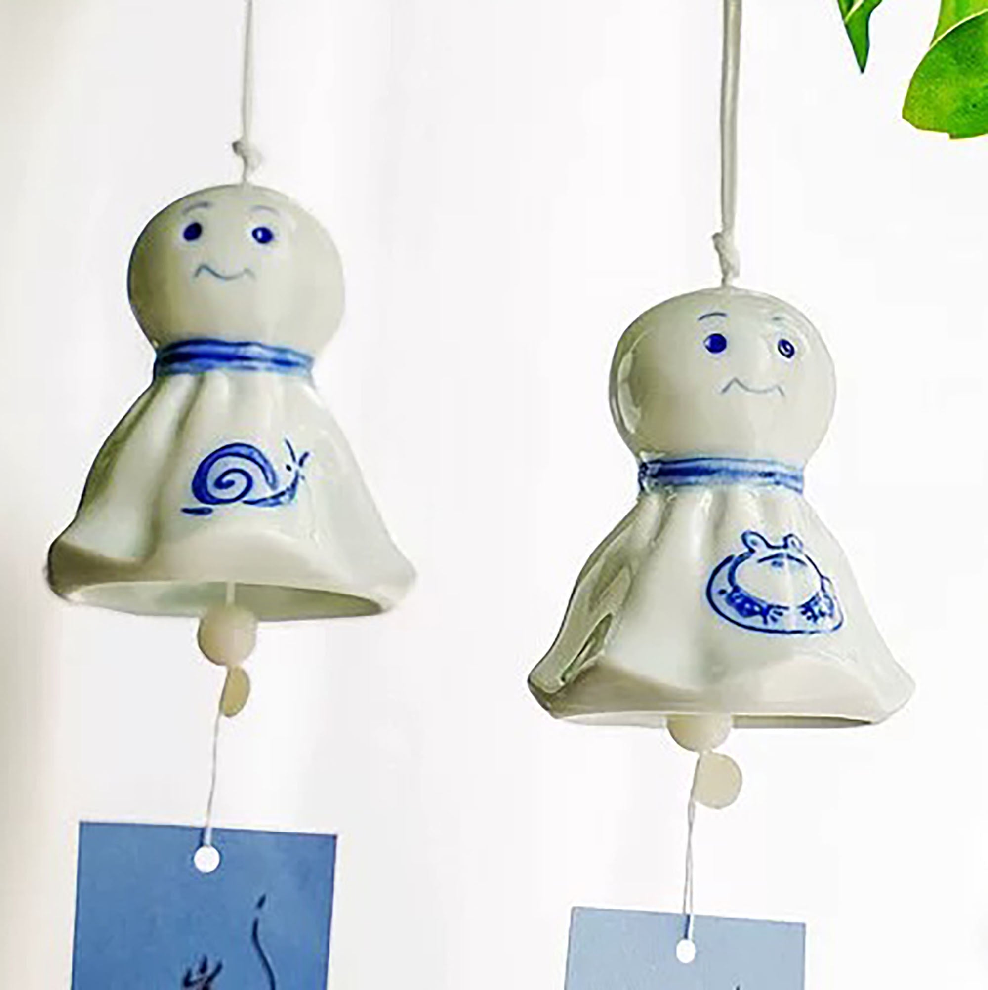 Carillon Teru Teru Bōzu en céramique Seto-yaki