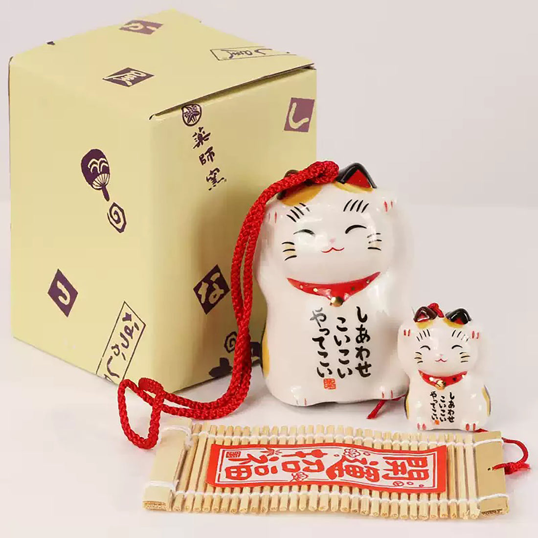 Carillon porcelaine Maneki-neko Yakushigama