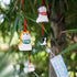 Carillon japonais en céramique Shiba Inu famille par Yakushigama