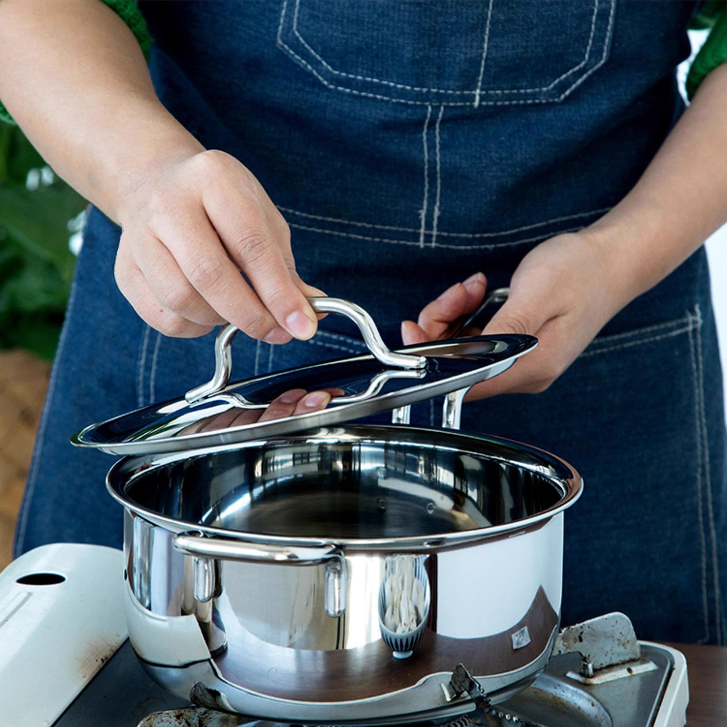 Casserole japonaise haut de gamme en acier inoxydable