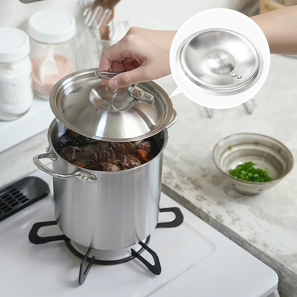 Marmite haute Shimoyama en inox 