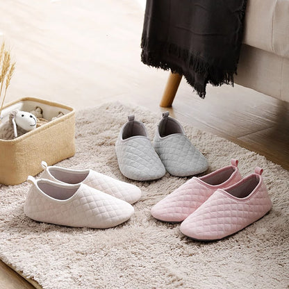 Chaussons style japonais en coton à bout et talon fermés