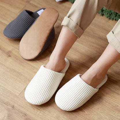 Chaussons style japonais en coton à bout fermé