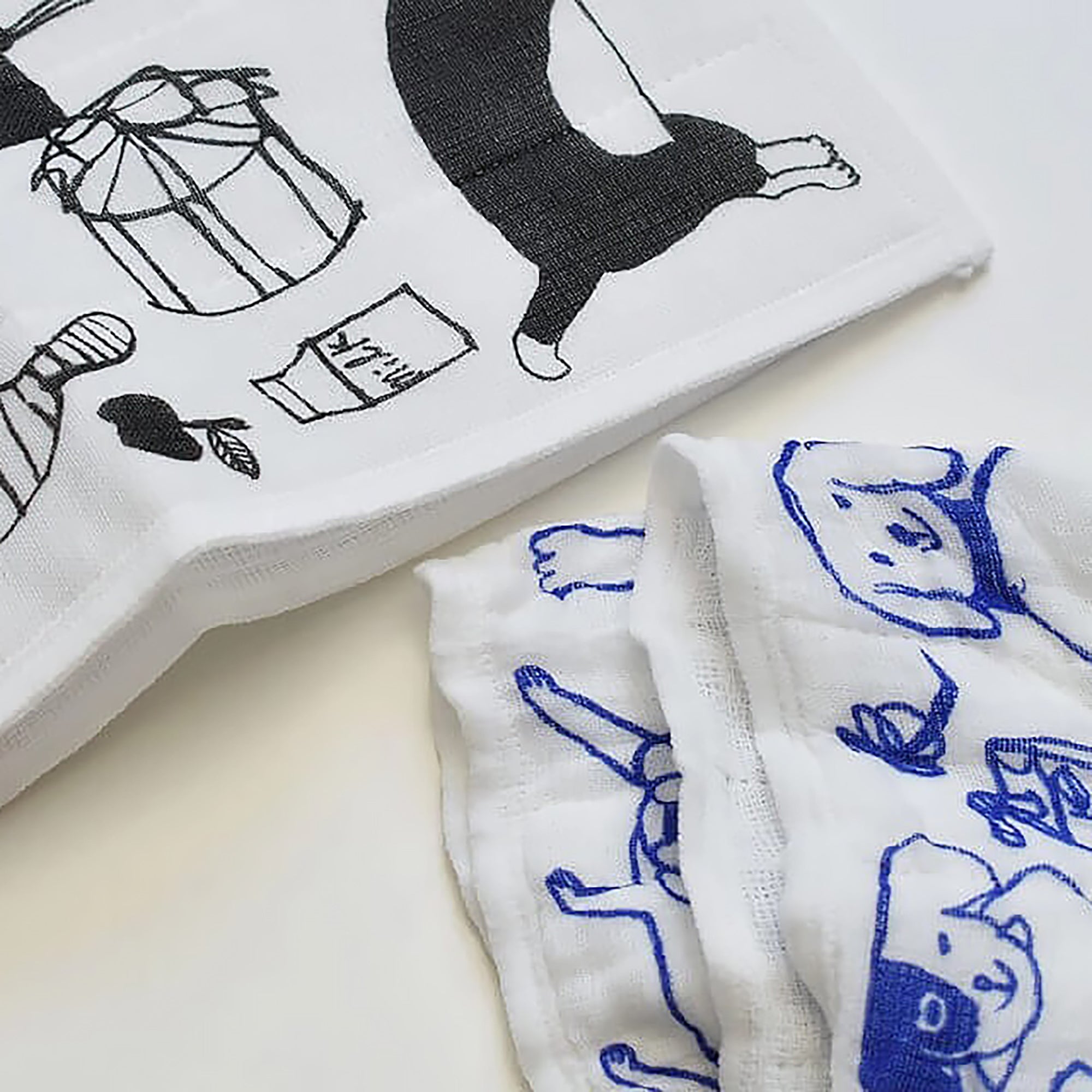 Torchon en coton avec Design de Nachio Nakanishi