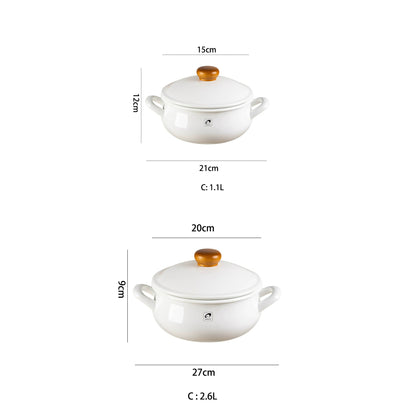 Cocotte japonaise en émail Noda Horo Pochka
