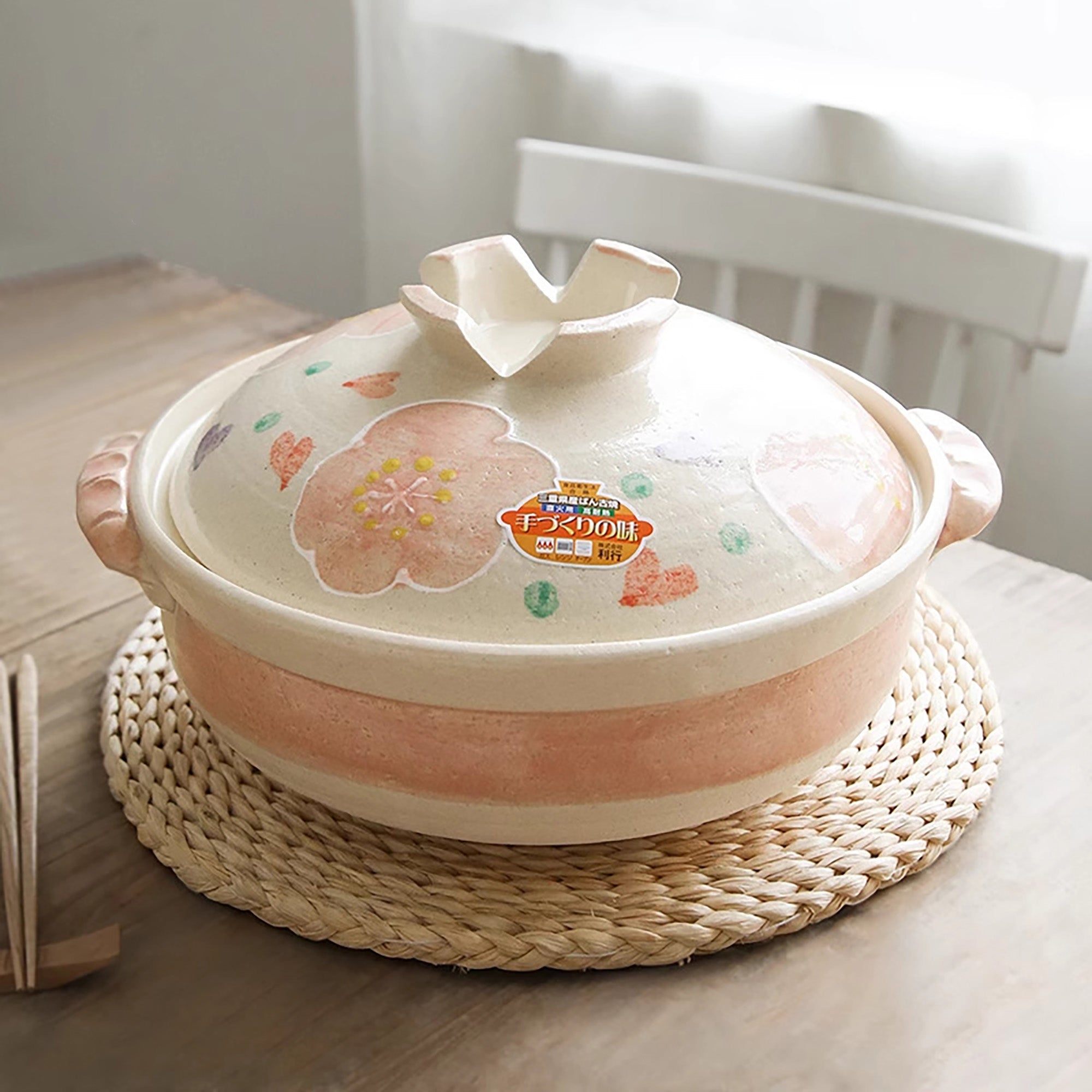 Wangoyaki casserole dish with Sakura design