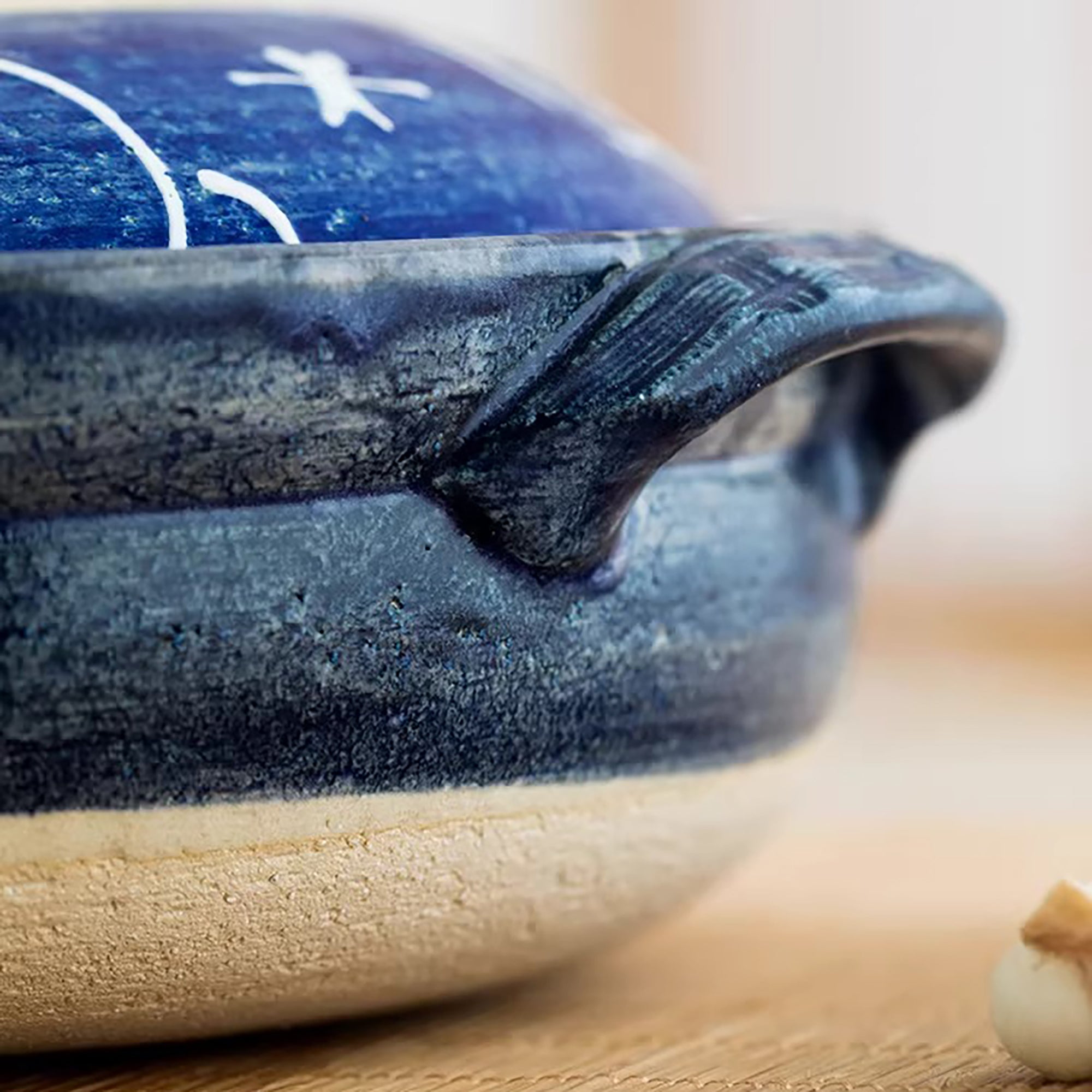 Cocotte japonaise Banko-yaki bleue