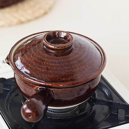 Cocotte Iga-yaki avec poignée latérale et bec verseur