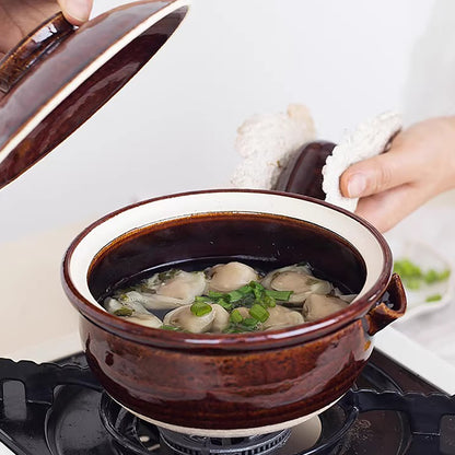 Cocotte Iga-yaki avec poignée latérale et bec verseur
